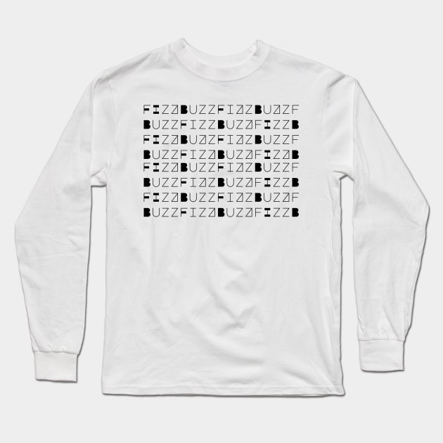 Fizz Buzz - Text Long Sleeve T-Shirt by dev-tats